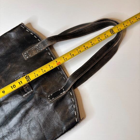 Bed Stu Skye II Women's Leather Tote Bag Handcrafted Distressed Whipstitch - Picture 11 of 12